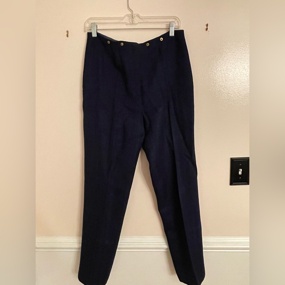 Celine Pants - Navy Blue Vintage, Authentic Celine Women’s Pants, Size 46 (EU Size) EUC
